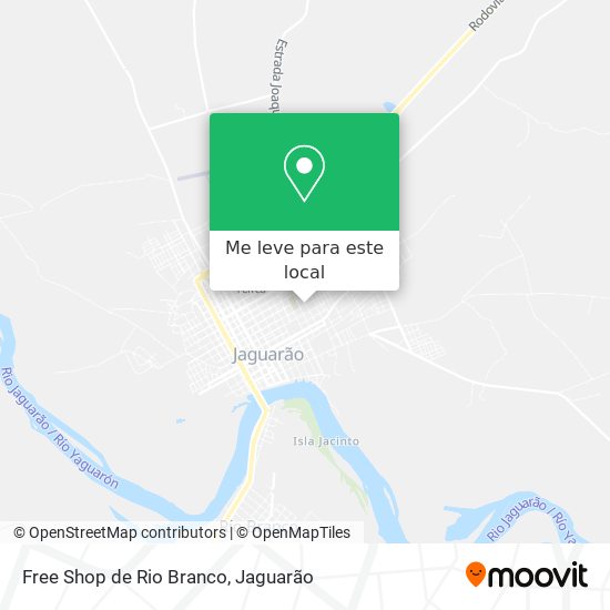 Free Shop de Rio Branco mapa