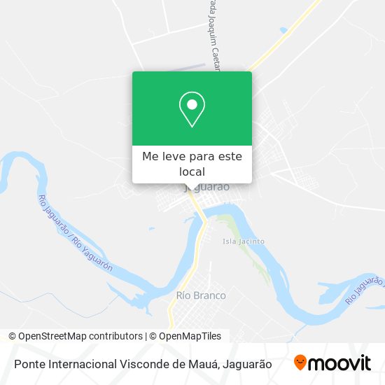 Ponte Internacional Visconde de Mauá mapa