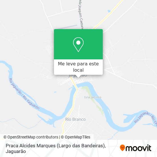 Praca Alcides Marques (Largo das Bandeiras) mapa