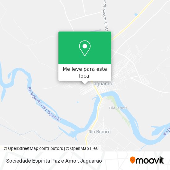 Sociedade Espirita Paz e Amor mapa