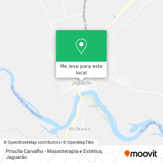 Priscila Carvalho - Massoterapia e Estética mapa