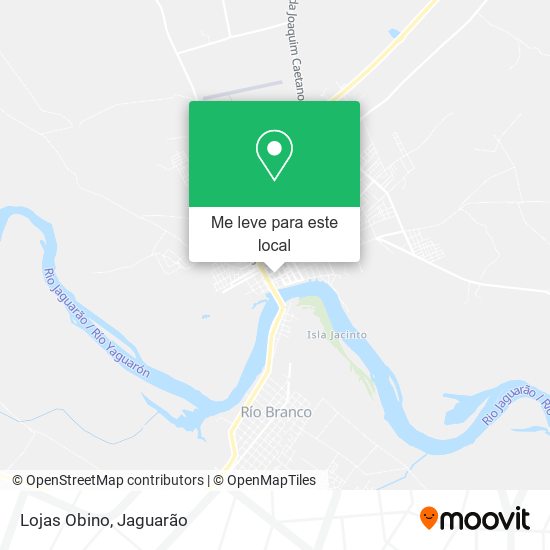 Lojas Obino mapa