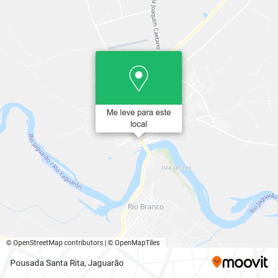 Pousada Santa Rita mapa