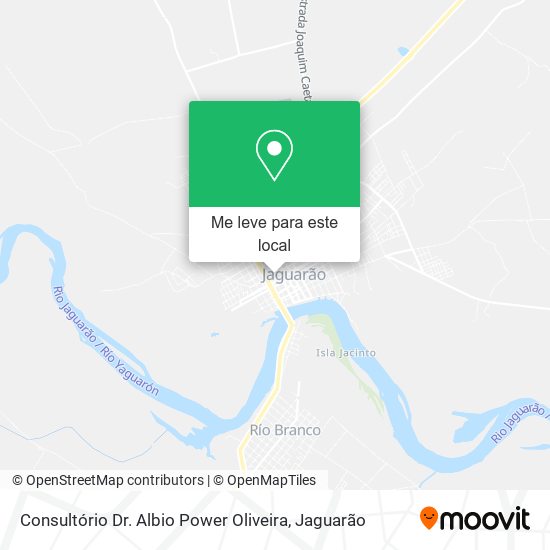 Consultório Dr. Albio Power Oliveira mapa