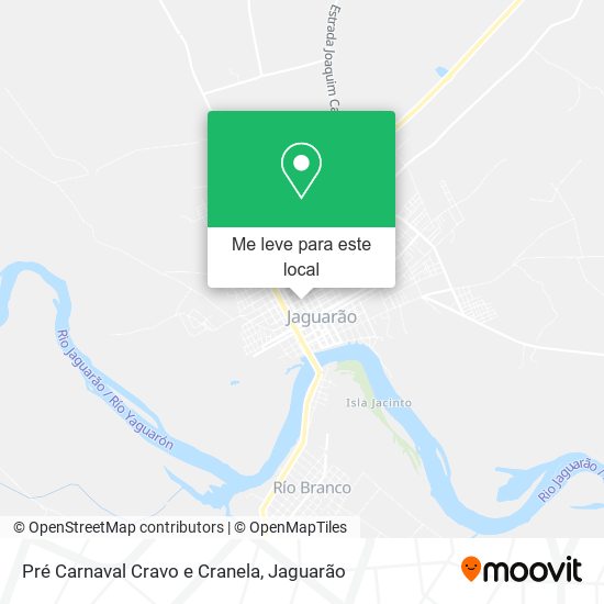 Pré Carnaval Cravo e Cranela mapa