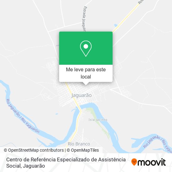 Centro de Referência Especializado de Assistência Social mapa