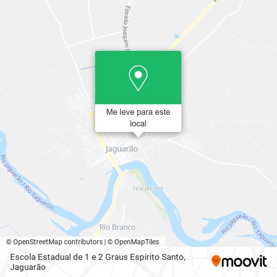 Escola Estadual de 1 e 2 Graus Espírito Santo mapa