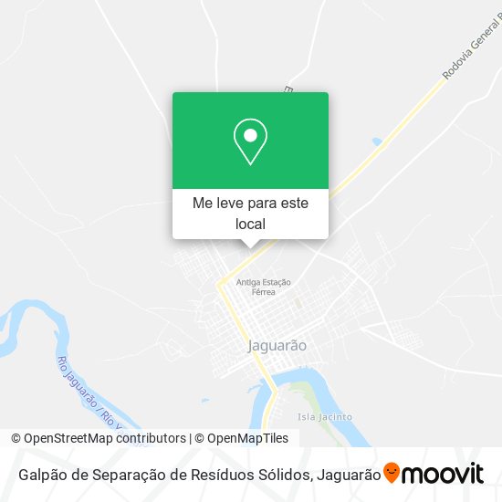 Galpão de Separação de Resíduos Sólidos mapa