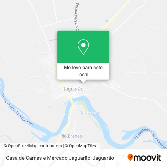 Casa de Carnes e Mercado Jaguarão mapa