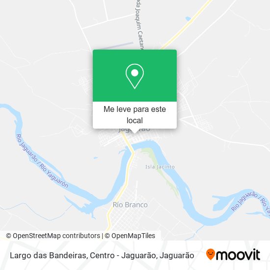 Largo das Bandeiras, Centro - Jaguarão mapa