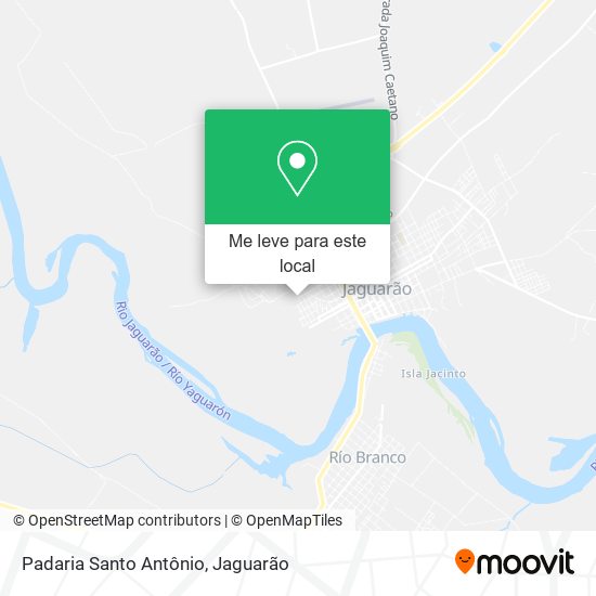 Padaria Santo Antônio mapa