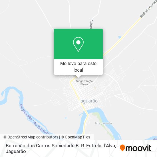 Barracão dos Carros Sociedade B. R. Estrela d'Alva mapa