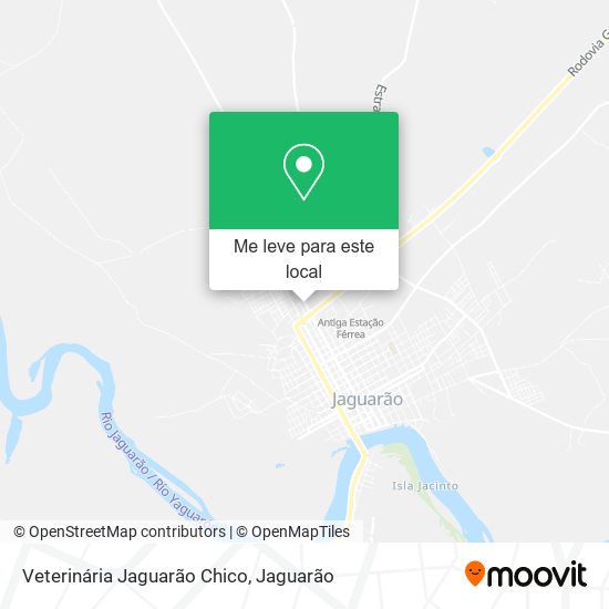 Veterinária Jaguarão Chico mapa