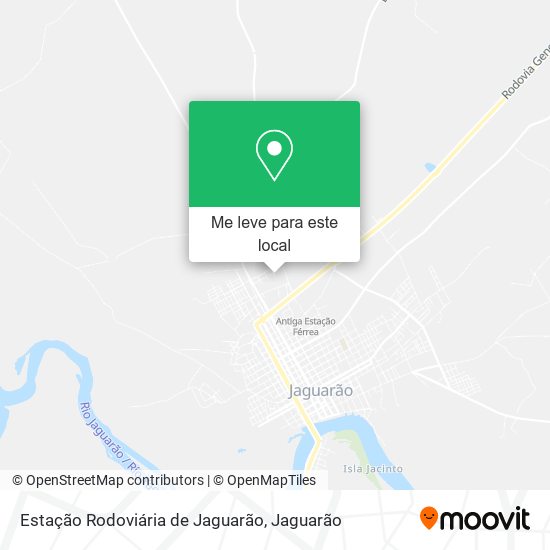 Estação Rodoviária de Jaguarão mapa