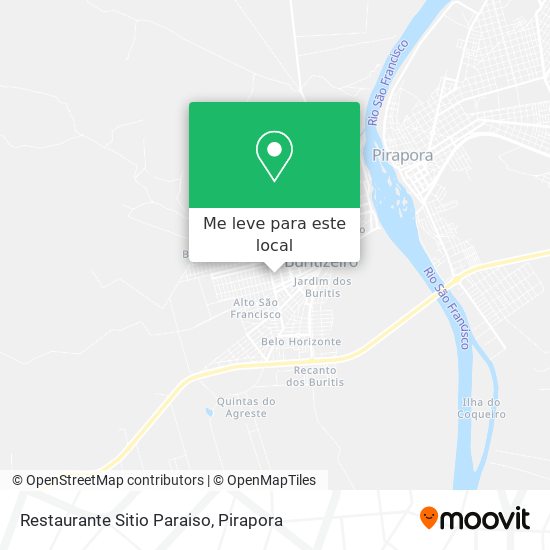 Restaurante Sitio Paraiso mapa
