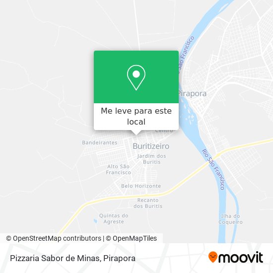 Pizzaria Sabor de Minas mapa