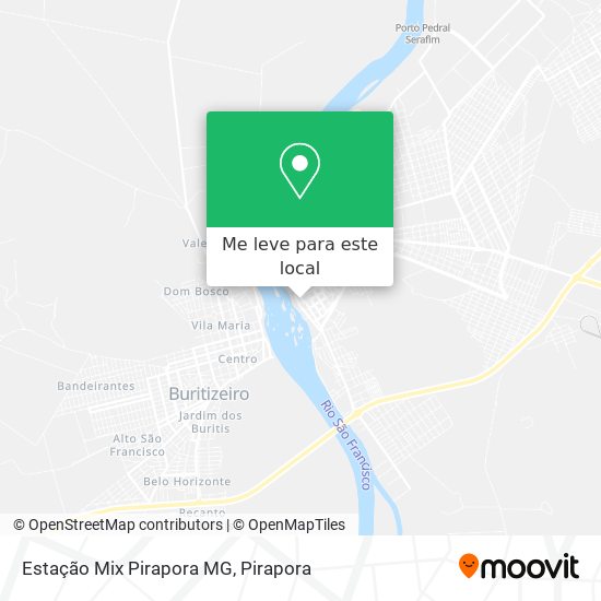 Estação Mix Pirapora MG mapa