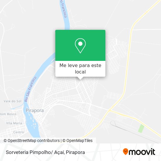 Sorveteria Pimpolho/ Açaí mapa