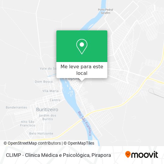 CLIMP - Clinica Médica e Psicológica mapa