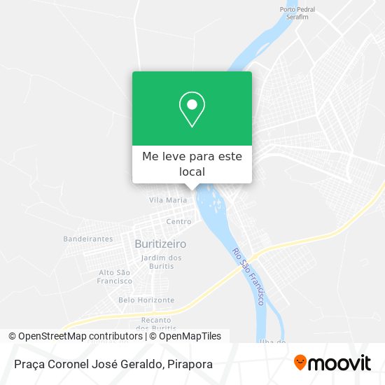 Praça Coronel José Geraldo mapa