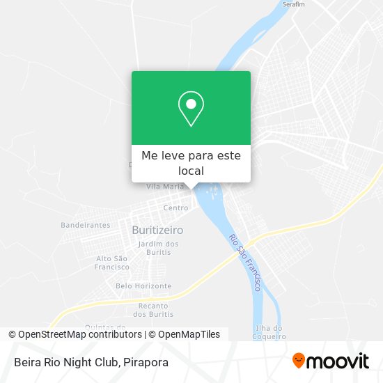 Beira Rio Night Club mapa