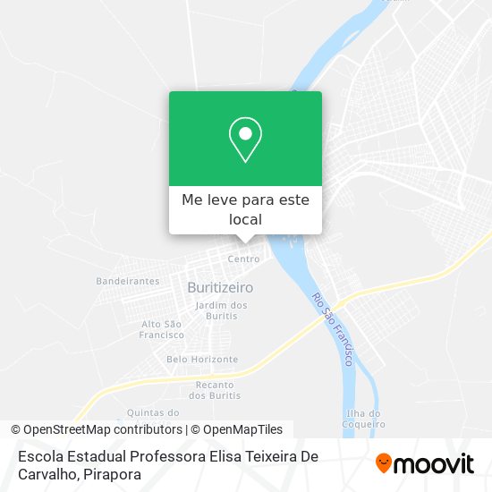 Escola Estadual Professora Elisa Teixeira De Carvalho mapa