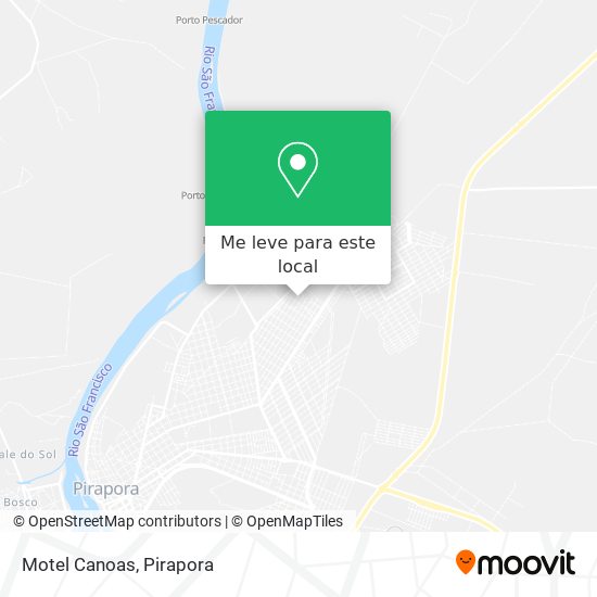 Motel Canoas mapa