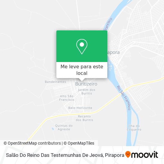 Salão Do Reino Das Testemunhas De Jeová mapa