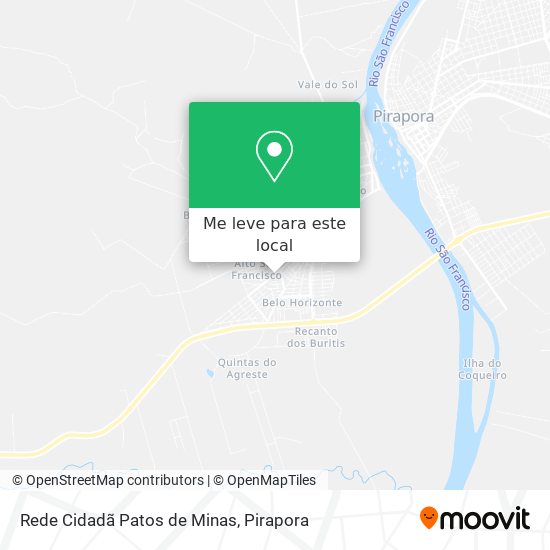 Rede Cidadã Patos de Minas mapa