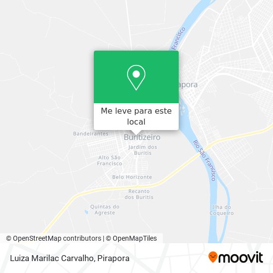 Luiza Marilac Carvalho mapa