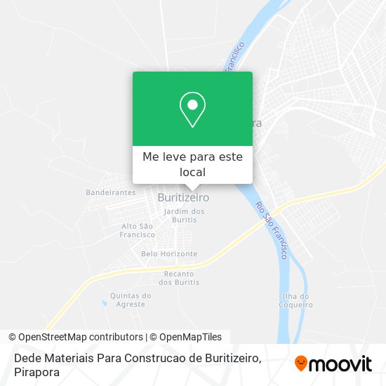 Dede Materiais Para Construcao de Buritizeiro mapa