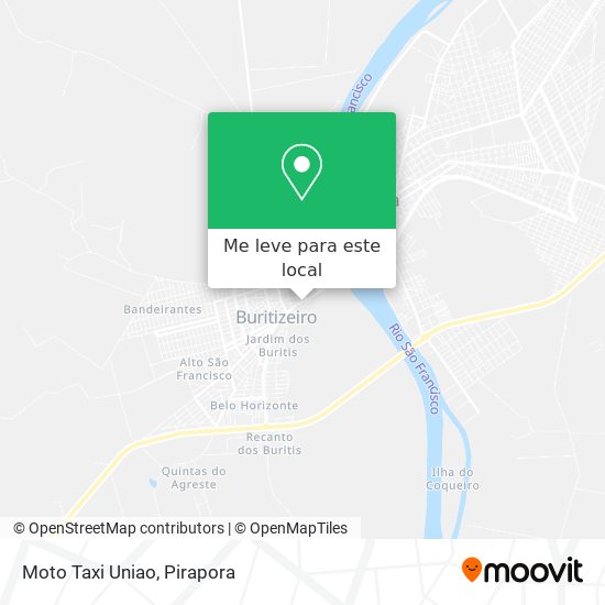 Moto Taxi Uniao mapa