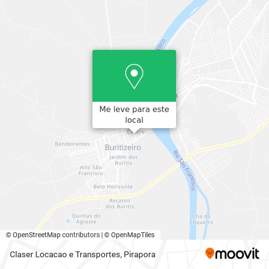 Claser Locacao e Transportes mapa