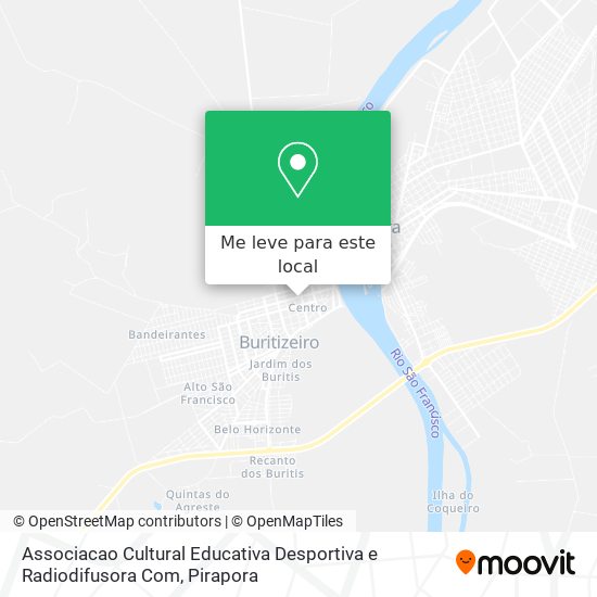 Associacao Cultural Educativa Desportiva e Radiodifusora Com mapa