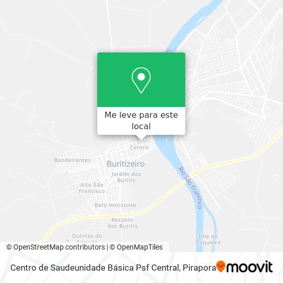 Centro de Saudeunidade Básica Psf Central mapa
