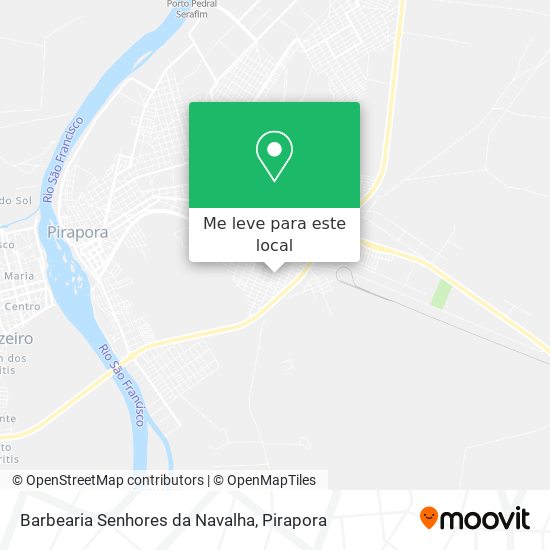 Barbearia Senhores da Navalha mapa