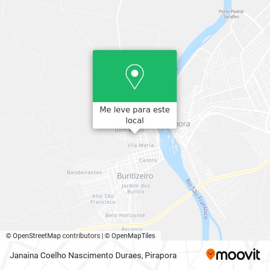 Janaina Coelho Nascimento Duraes mapa