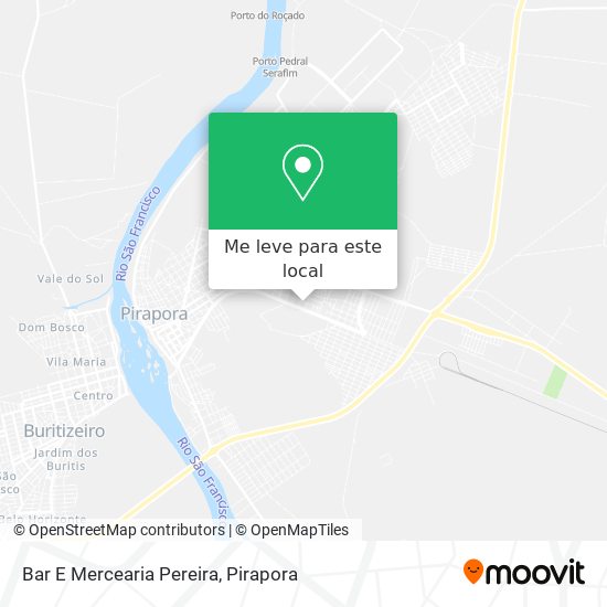 Bar E Mercearia Pereira mapa