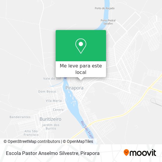 Escola Pastor Anselmo Silvestre mapa
