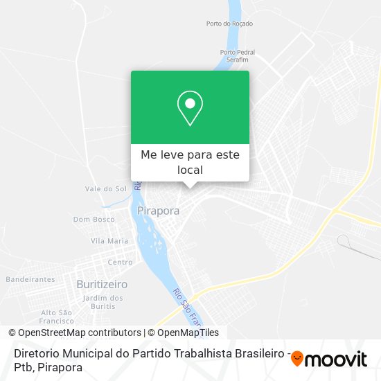 Diretorio Municipal do Partido Trabalhista Brasileiro - Ptb mapa