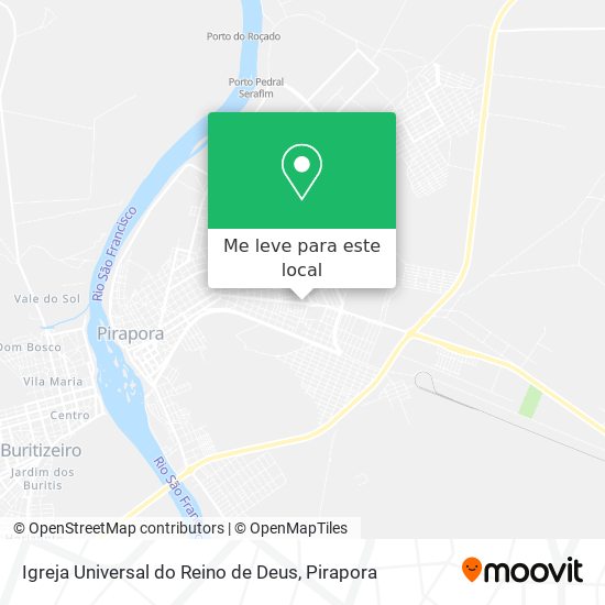 Igreja Universal do Reino de Deus mapa