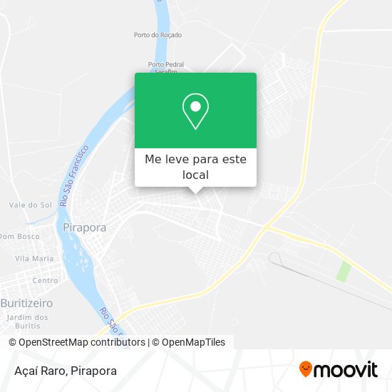 Açaí Raro mapa