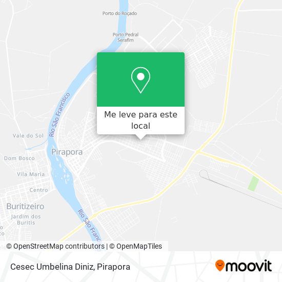 Cesec Umbelina Diniz mapa