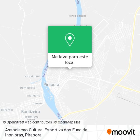 Associacao Cultural Esportiva dos Func da Inonibras mapa