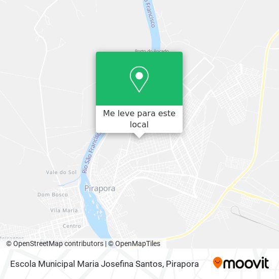 Escola Municipal Maria Josefina Santos mapa