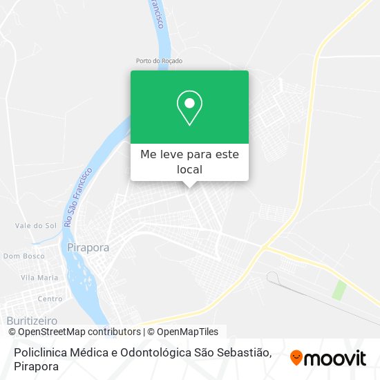 Policlinica Médica e Odontológica São Sebastião mapa