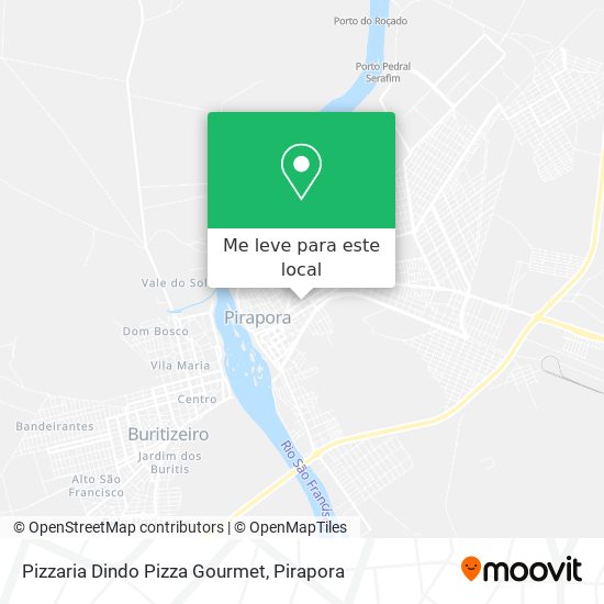 Pizzaria Dindo Pizza Gourmet mapa