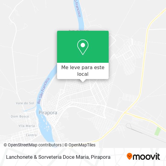 Lanchonete & Sorveteria Doce Maria mapa