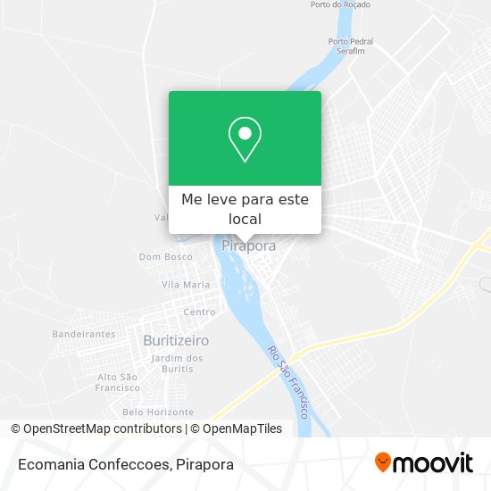 Ecomania Confeccoes mapa