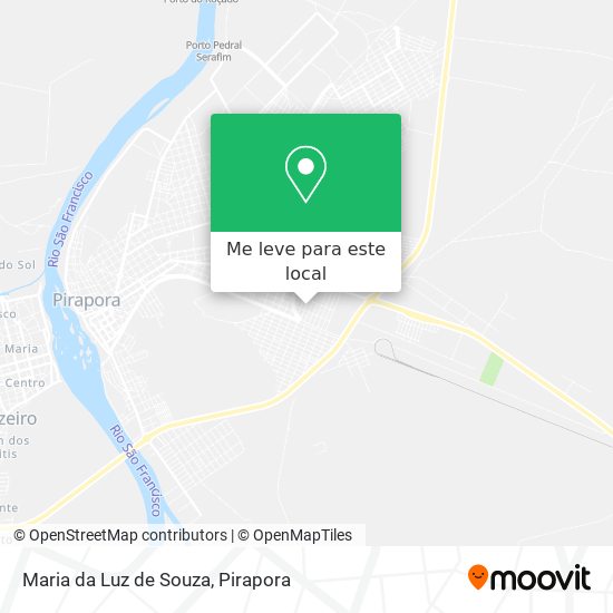 Maria da Luz de Souza mapa